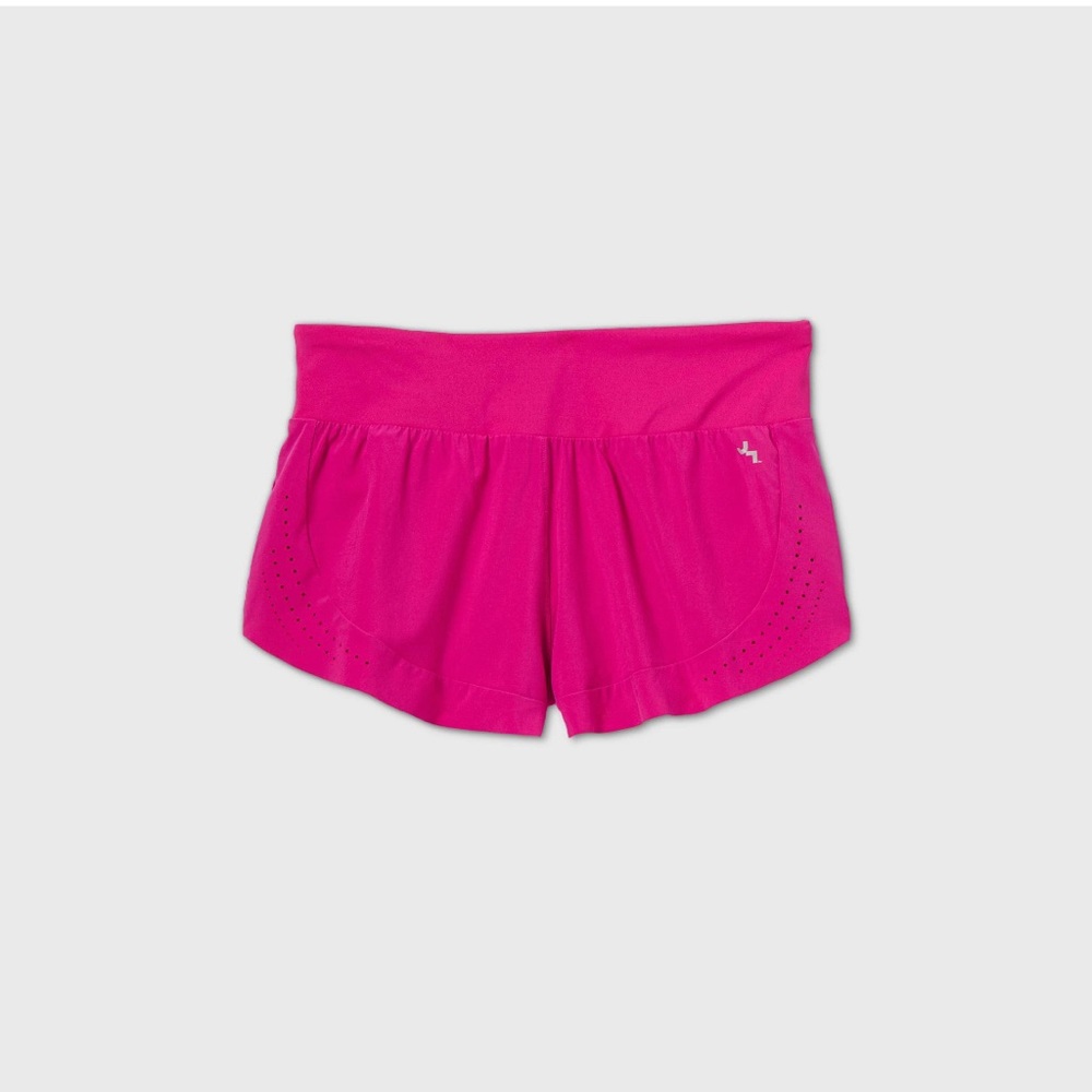 Joy Lab High Waisted Laser Cut Pink Shorts - L